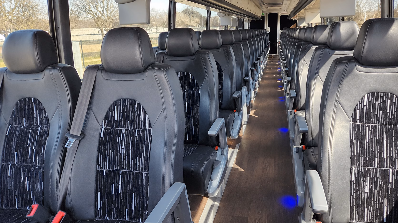 richmond charter bus services interior
