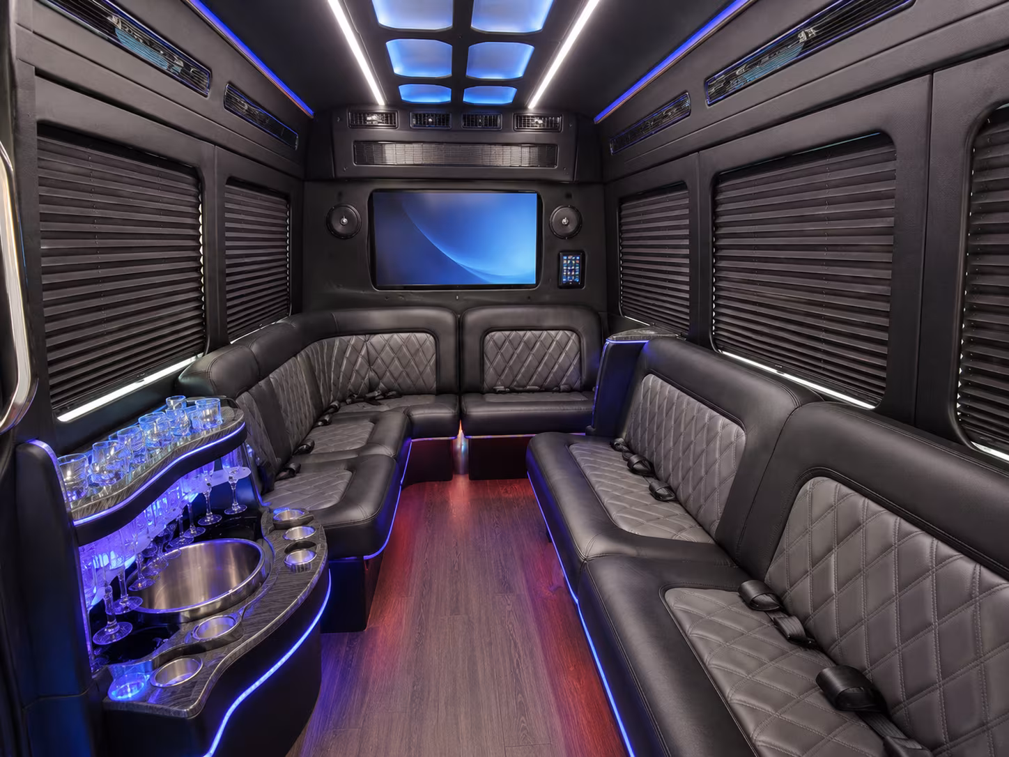 richmond party bus interior